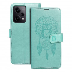 XIAOMI Redmi Note 12 Pro 5G Wallet Cases MEZZO Book Dreamcatcher Green