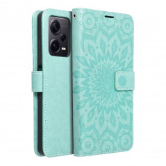XIAOMI Redmi Note 12 Pro Plus 5G Wallet Cases MEZZO Book Mandala Green