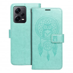 XIAOMI Redmi Note 12 Pro Plus 5G Wallet Cases MEZZO Book Dreamcatcher Green
