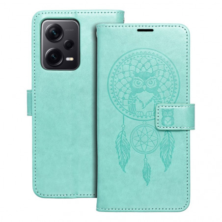 XIAOMI Redmi Note 12 Pro Plus 5G Wallet Cases MEZZO Book Dreamcatcher Green