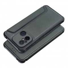 XIAOMI Redmi 12C Wallet Cases Razor Book Carbon Fibre, Carbon pattern  Dark green