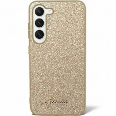 Samsung Galaxy S24 Case Guess Glitter Script Gold
